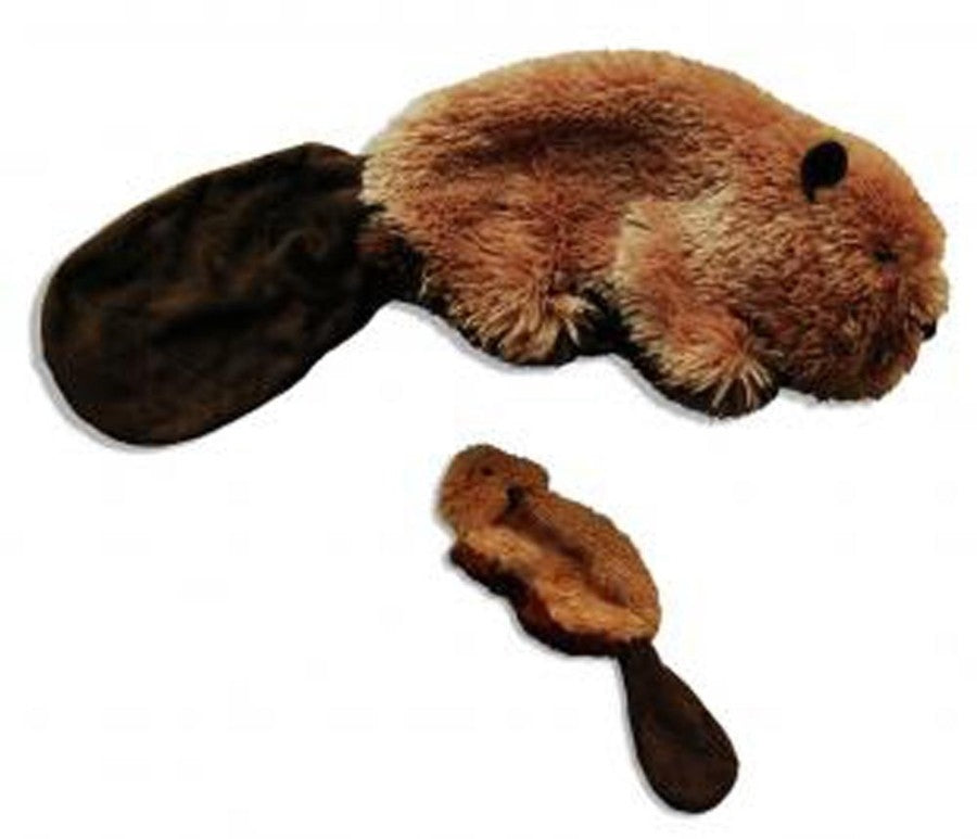 KONG Unstuffed Dog Toy Beaver with Squeaker 1ea/SM - Pet Store X