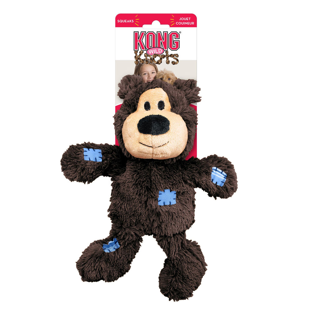 KONG Wild Knots Bear Dog Toy Assorted 1ea/MD/LG - Pet Store X