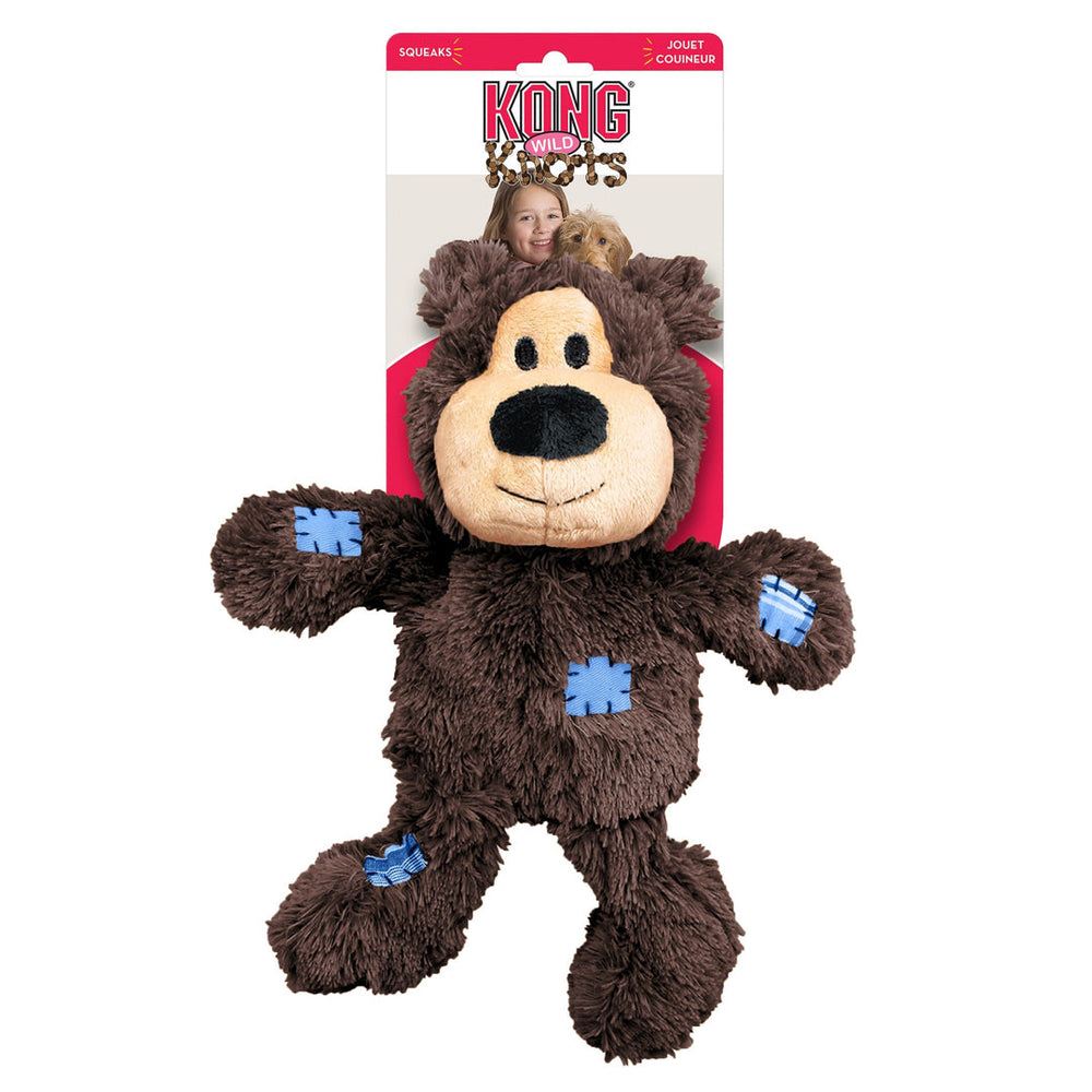 KONG Wild Knots Bear Dog Toy Assorted 1ea/XL - Pet Store X