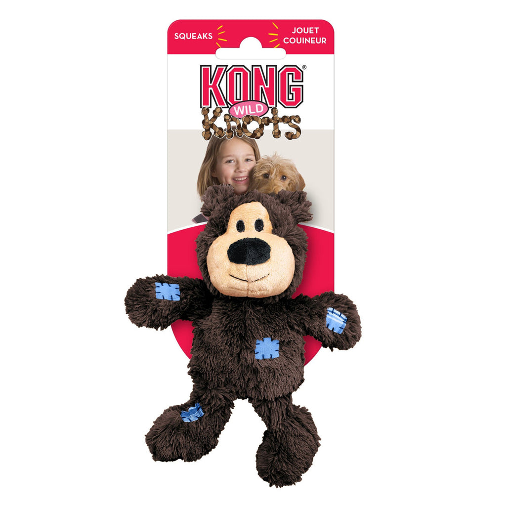 KONG Wild Knots Bear Dog Toy Assorted 1ea/XS for your Pet Dog with Pet Store X.