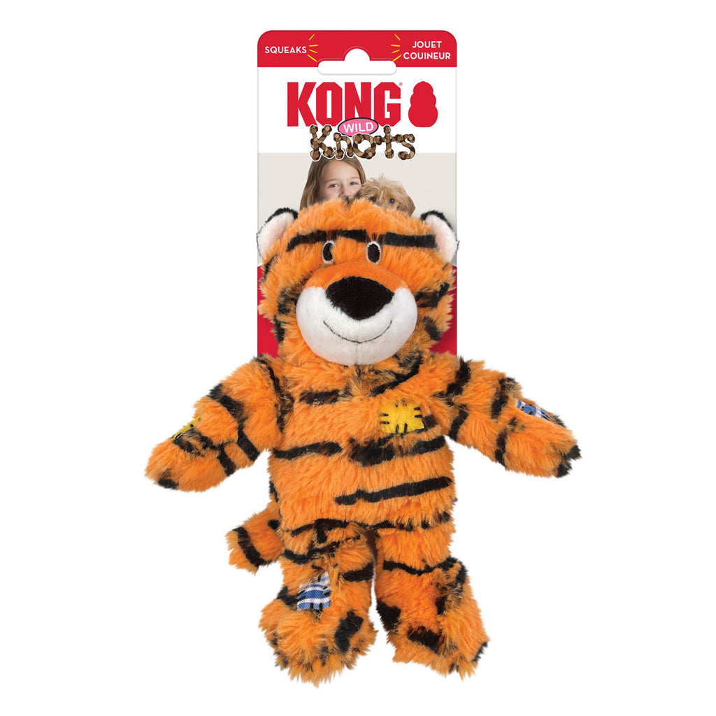 KONG Wild Knots Dog Toy Tiger 1ea/SM/MD - Pet Store X