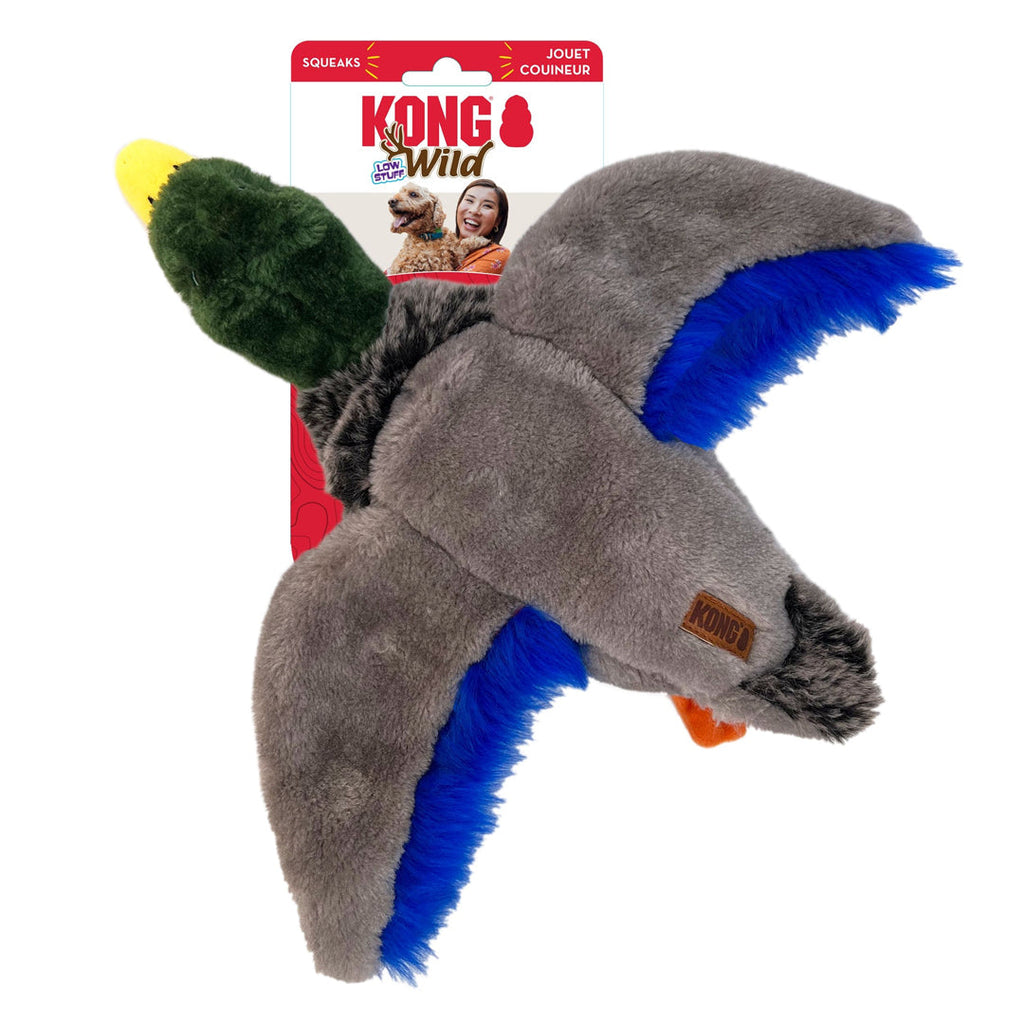 KONG Wild Low Stuff Creatures Dog Toy Mallard 1ea/MD for your Pet Dog with Pet Store X.