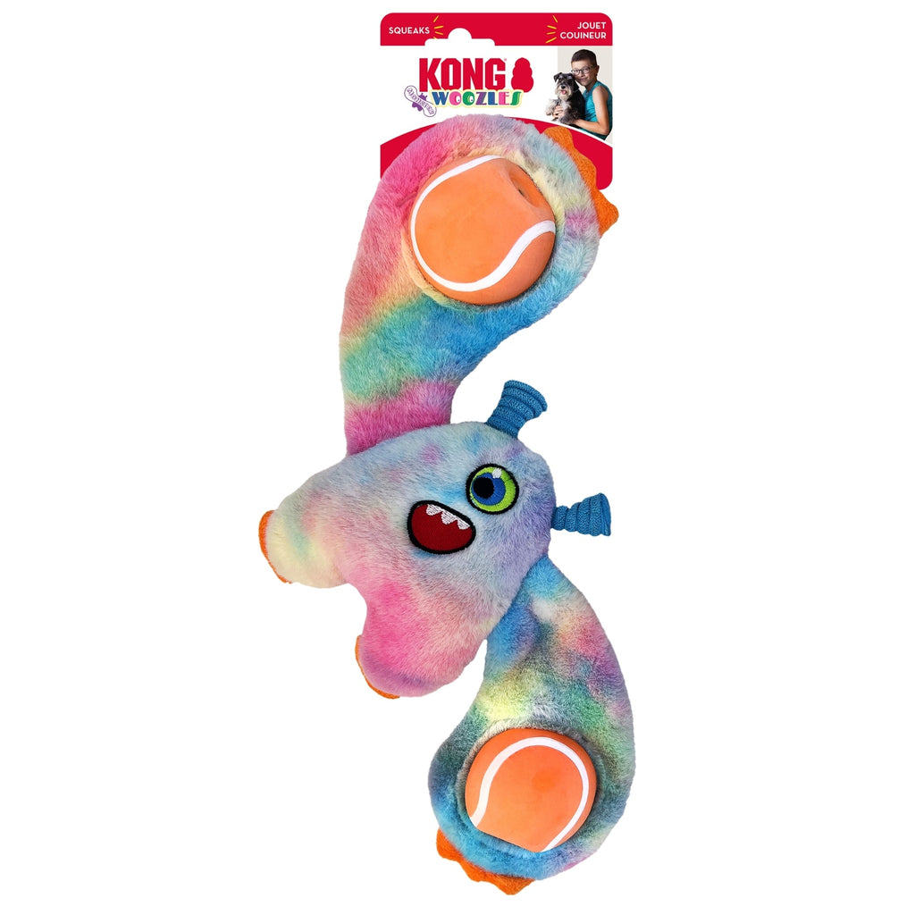 KONG Woozles Monster Assorted Dog Toy 1ea/MD for your Pet Dog with Pet Store X.