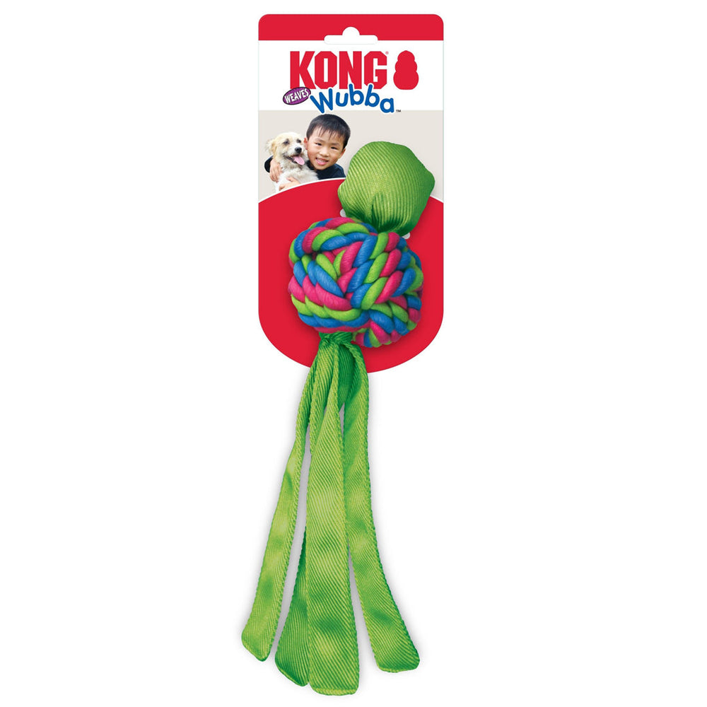 KONG Wubba Weave Twist-Knot Dog Toy Assorted 1ea/LG - Pet Store X