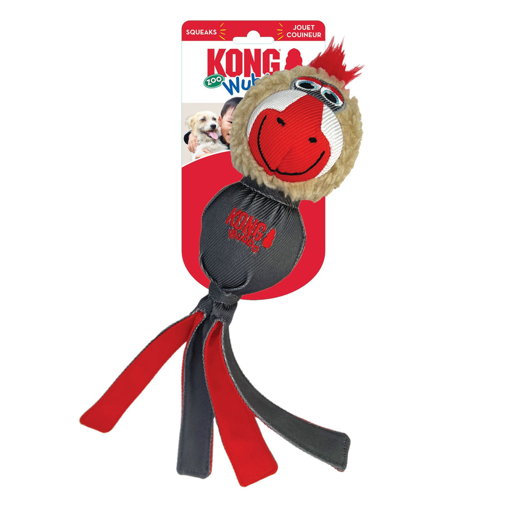 KONG Wubba Zoo Dog Toy Mandrill 1ea/LG - Pet Store X