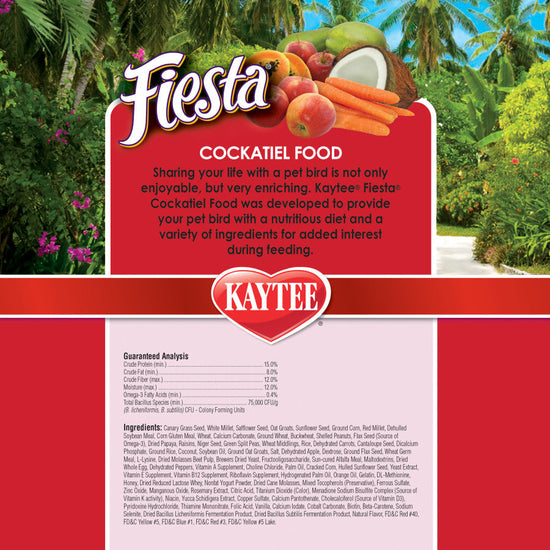 Kaytee Fiesta Cockatiel Food 1ea/4.5 lb - Pet Store X