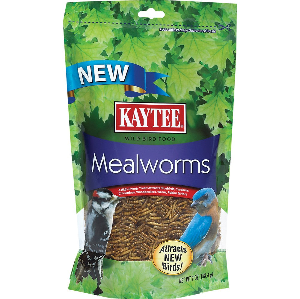 Kaytee Mealworm Food Pouch 1ea/7 oz for your Pet Bird with Pet Store X.