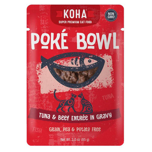 Koha Cat Grain Free Pok Tuna and Beef 3oz.(Case of 24) - Pet Store X