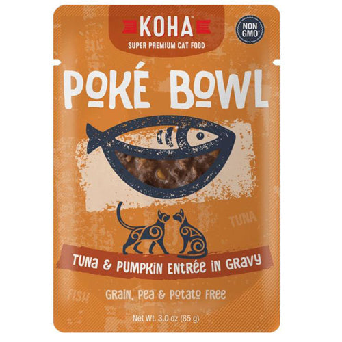 Koha Cat Grain Free Pok Tuna and Pumpkin 3oz(Case of 24) for your Pet Cat with Pet Store X!