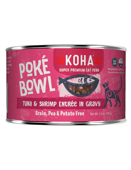 Koha Cat Grain Free Pok Tuna and Shrimp 55oz(Case of 24) for your Pet Cat with Pet Store X!