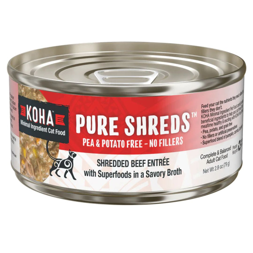 Koha Cat Grain Free Shredded Beef 28oz (Case of 24) for your Pet Cat with Pet Store X!