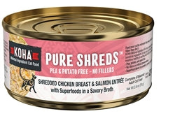 Koha Cat Grain Free Shredded Chicken and Salmon 28Oz (Case Of 24) for your Pet Cat with Pet Store X!