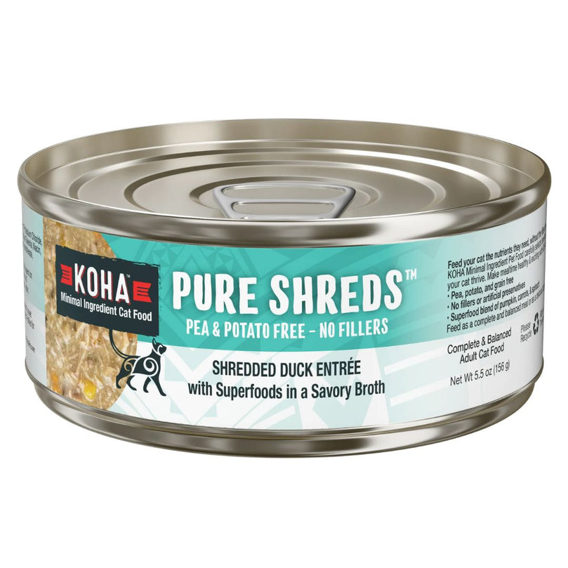 Koha Cat Grain Free Shredded Duck 28oz (Case of 24) for your Pet Cat with Pet Store X!