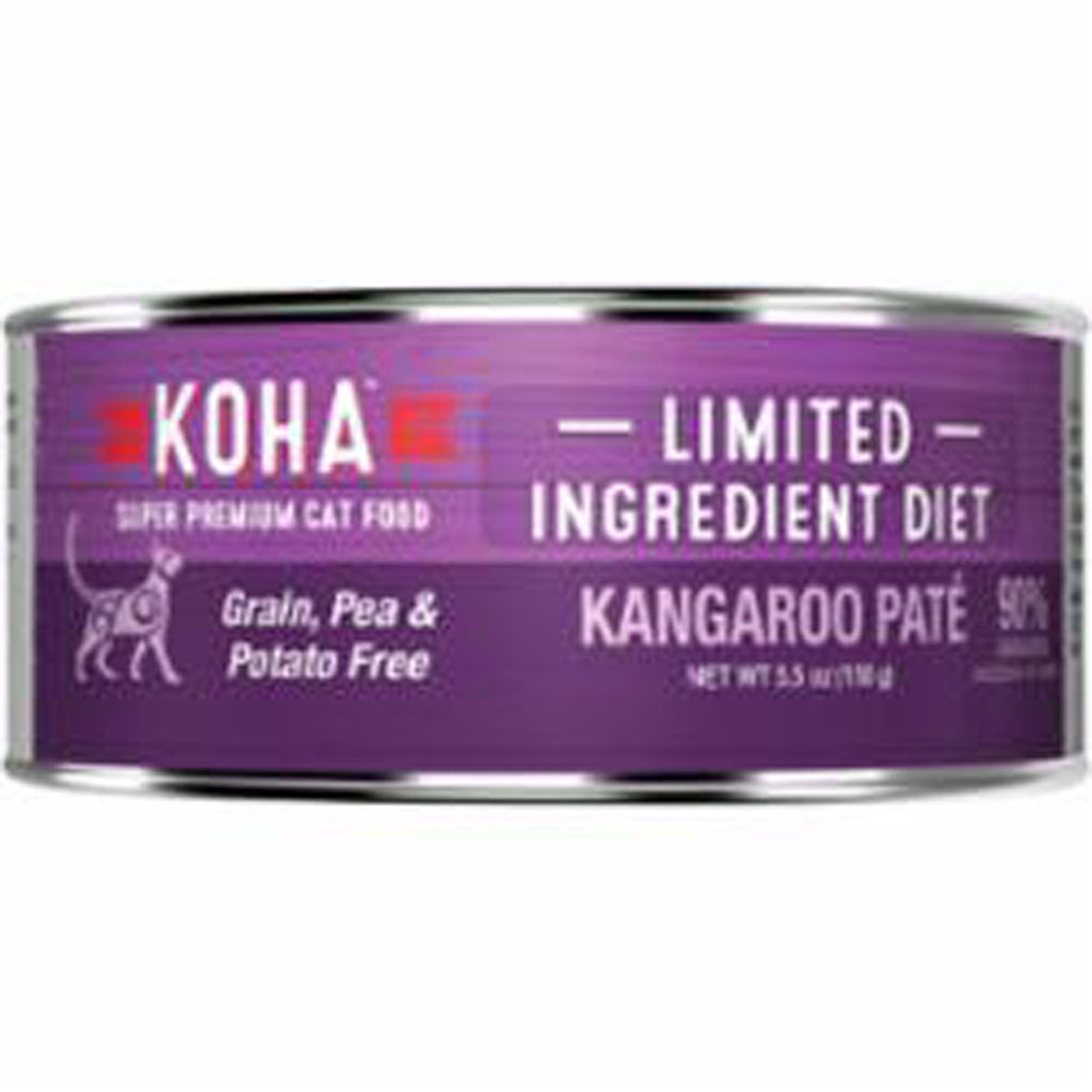 Koha Cat Limited Ingredient Pate Grain Free Kangaroo 55oz(Case of 24) for your Pet Cat with Pet Store X!