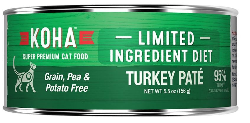 Koha Cat Limited Ingredient Pt Grain Free Turkey 5.5oz.(Case of 24) - Pet Store X