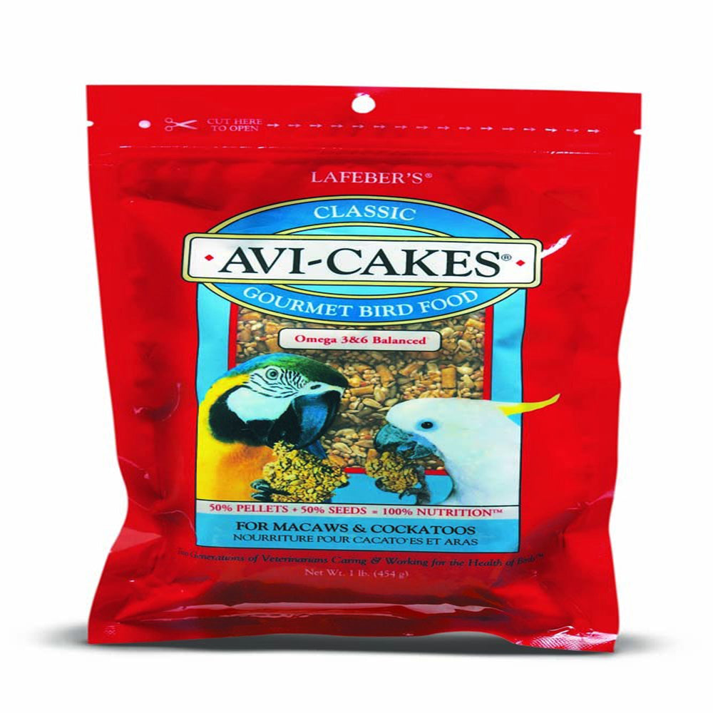 Lafeber Company Classic Avi-Cakes Macaw-Cockatoo Treat 1ea/1 lb - Pet Store X