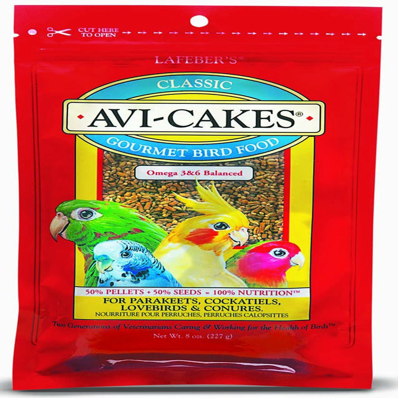 Lafeber Company Classic Avi-Cakes Parakeet & Cockatiel Treat 1ea/8 oz for your Pet Bird with Pet Store X!