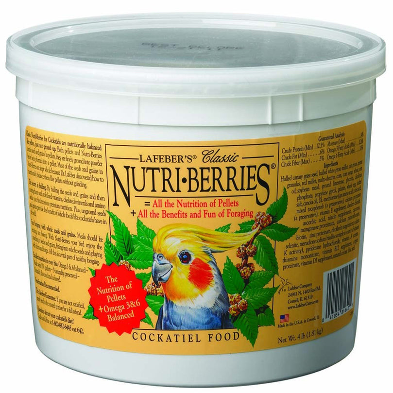 Lafeber Company Classic Nutri-Berries Cockatiel Food 1ea/4 lb for your Pet Bird with Pet Store X!