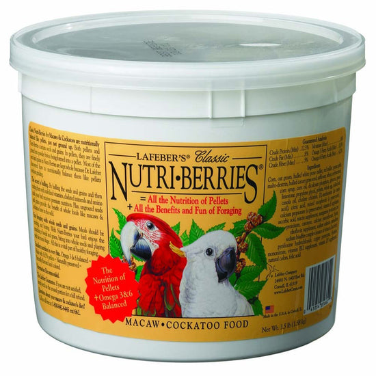 Lafeber Company Classic Nutri-Berries Macaw & Cockatoo Food 1ea/35 lb for your Pet Bird with Pet Store X!