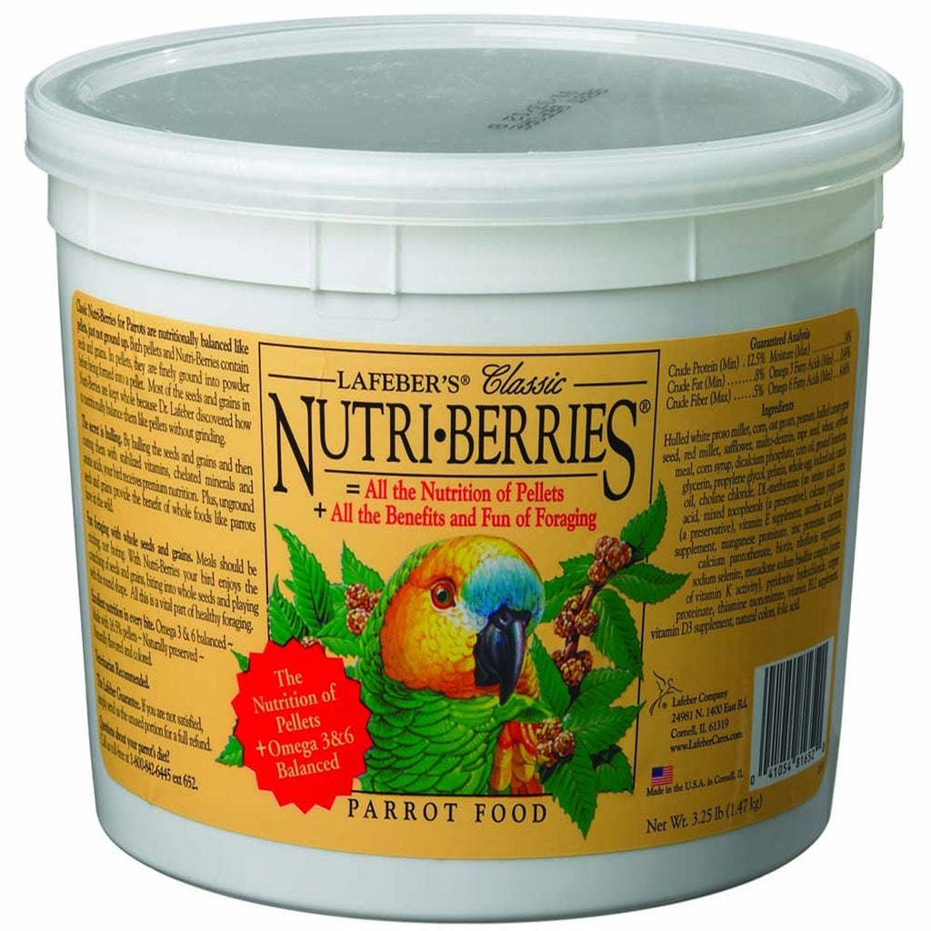 Lafeber Company Classic Nutri-Berries Parrot Food 1ea/325 lb for your Pet Bird with Pet Store X!