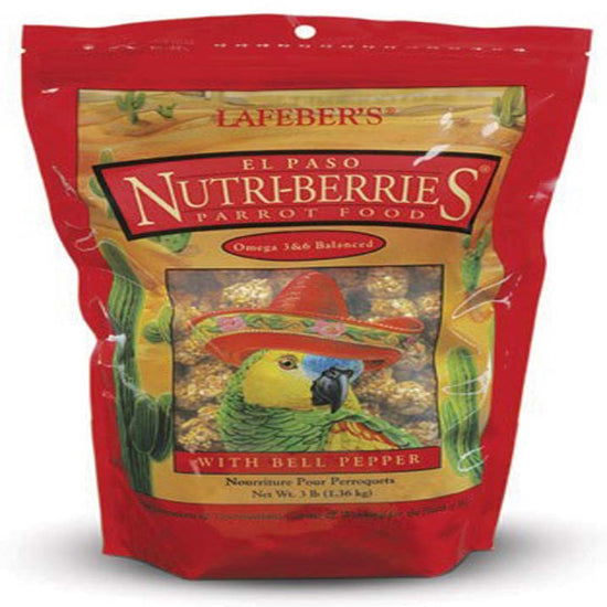 Lafeber Company El Paso Nutri-Berries Parrot Food 1ea/3 lb for your Pet Bird with Pet Store X!