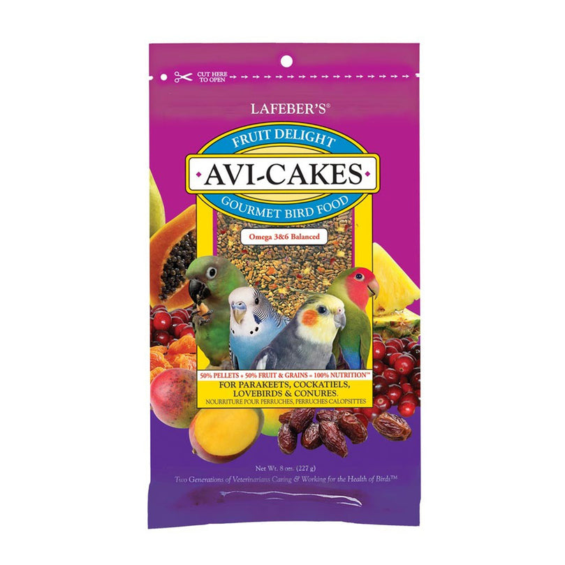 Lafeber Company Fruit Delight Avi-Cakes Small Birds Treat 1ea/8 oz for your Pet Bird with Pet Store X!