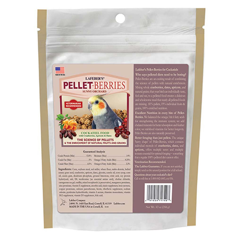 Lafeber Company Pellet-Berries Sunny Orchard Cockatiel Food 1ea/10 oz - Pet Store X