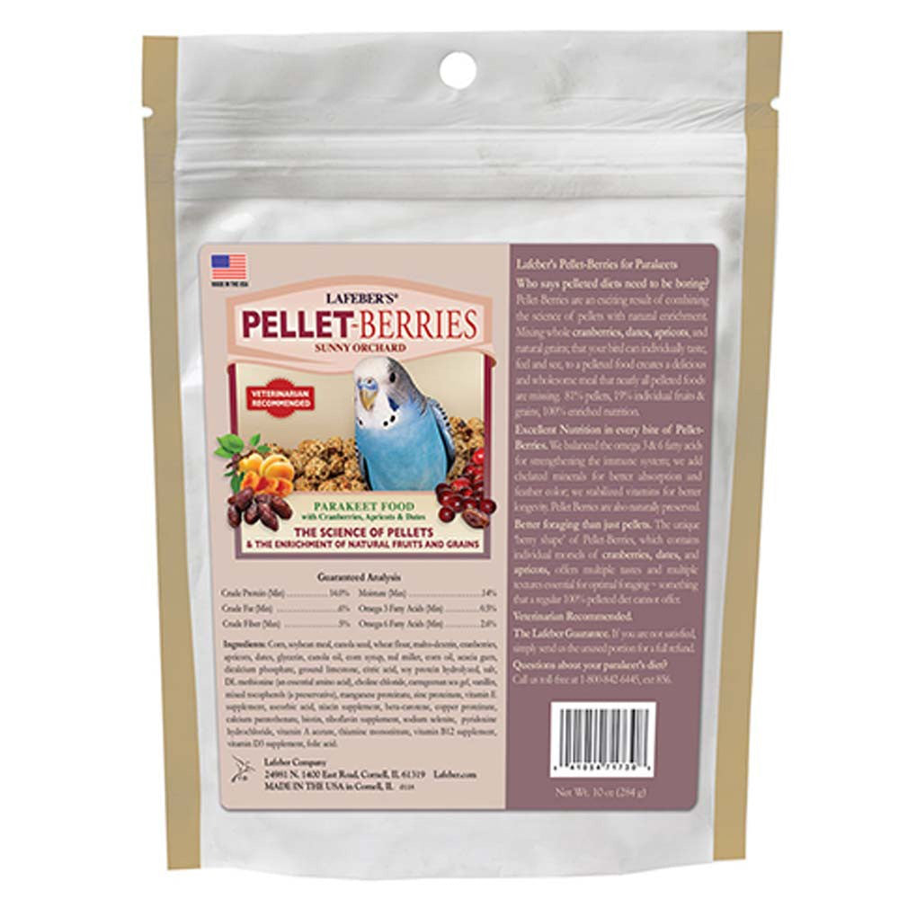 Lafeber Company Pellet-Berries Sunny Orchard Parakeet Food 1ea/10 oz - Pet Store X