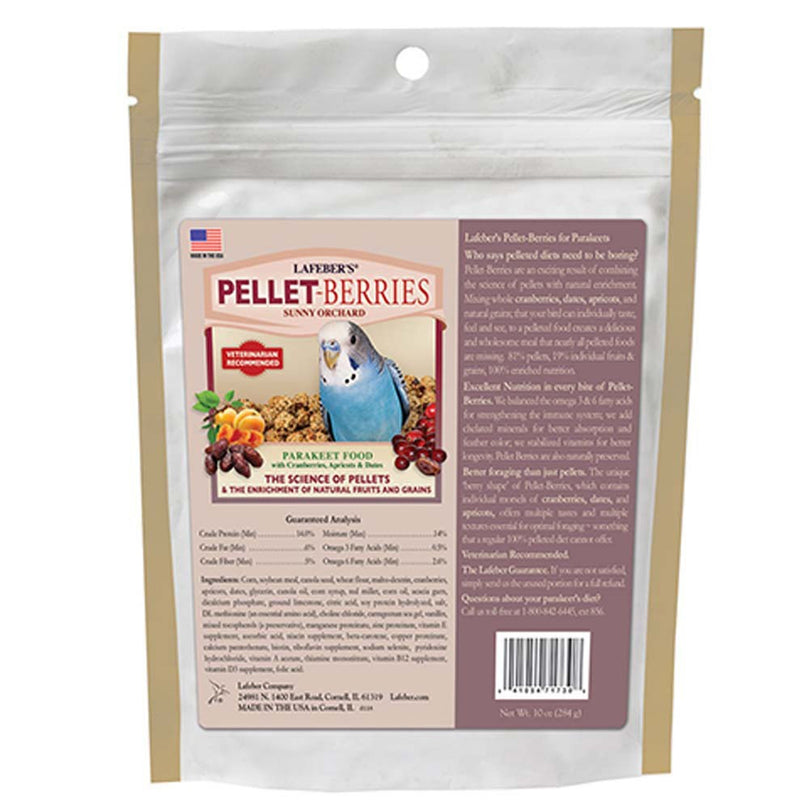 Lafeber Company Pellet-Berries Sunny Orchard Parakeet Food 1ea/10 oz for your Pet Bird with Pet Store X!