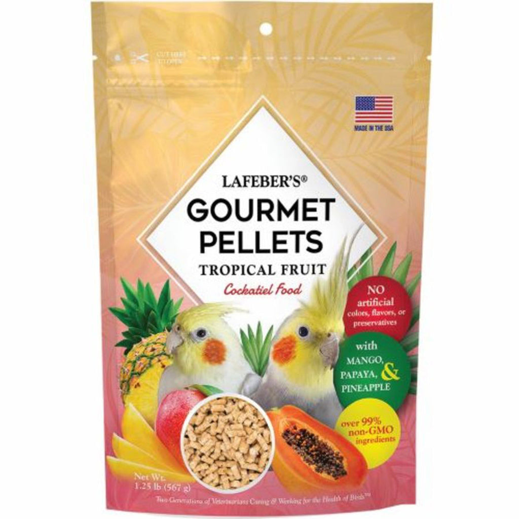 Lafeber Company Tropical Fruit Gourmet Pellets Cockatiel Bird Food 1ea/125 lb for your Pet Bird with Pet Store X!