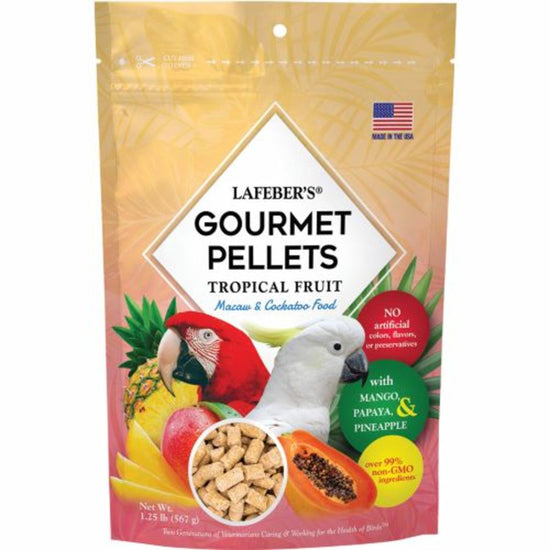 Lafeber Company Tropical Fruit Gourmet Pellets Macaw Bird Food 1ea/125 lb for your Pet Bird with Pet Store X!