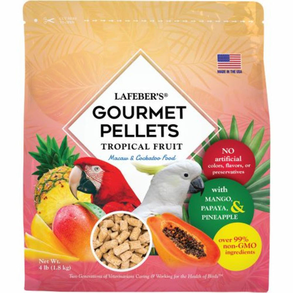 Lafeber Company Tropical Fruit Gourmet Pellets Macaw Bird Food 1ea/4 lb - Pet Store X