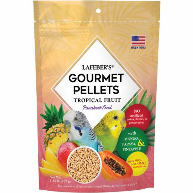 Lafeber Company Tropical Fruit Gourmet Pellets Parakeet Bird Food 1ea/125 lb for your Pet Bird with Pet Store X!