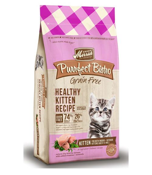 Merrick Cat Purrfect Bistro Grain Free Healthy Kitten 4Lb for your Pet Cat with Pet Store X!