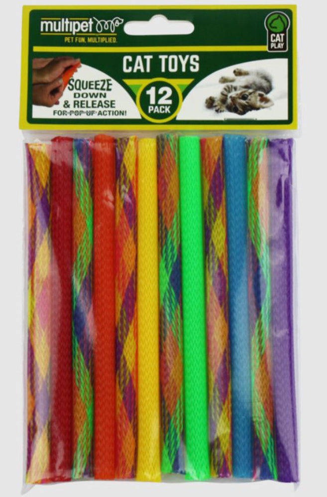 Multipet Kitty Straws 12pk 7 inch - Pet Store X