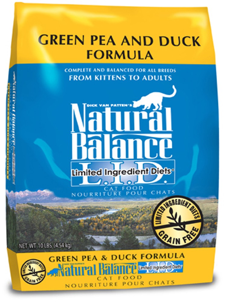 Natural Balance Pet Foods LID Dry Cat Food Green Pea & Duck 1ea/10 lb for your Pet Cat with Pet Store X!