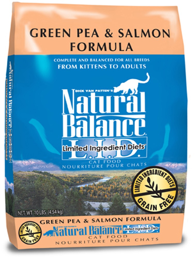 Natural Balance Pet Foods L.I.D. Dry Cat Food Green Pea & Salmon 1ea/10 lb - Pet Store X