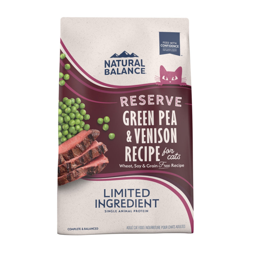 Natural Balance Pet Foods L.I.D. Reserve Dry Cat Food Green Pea & Venison, 1ea/8 lb - Pet Store X