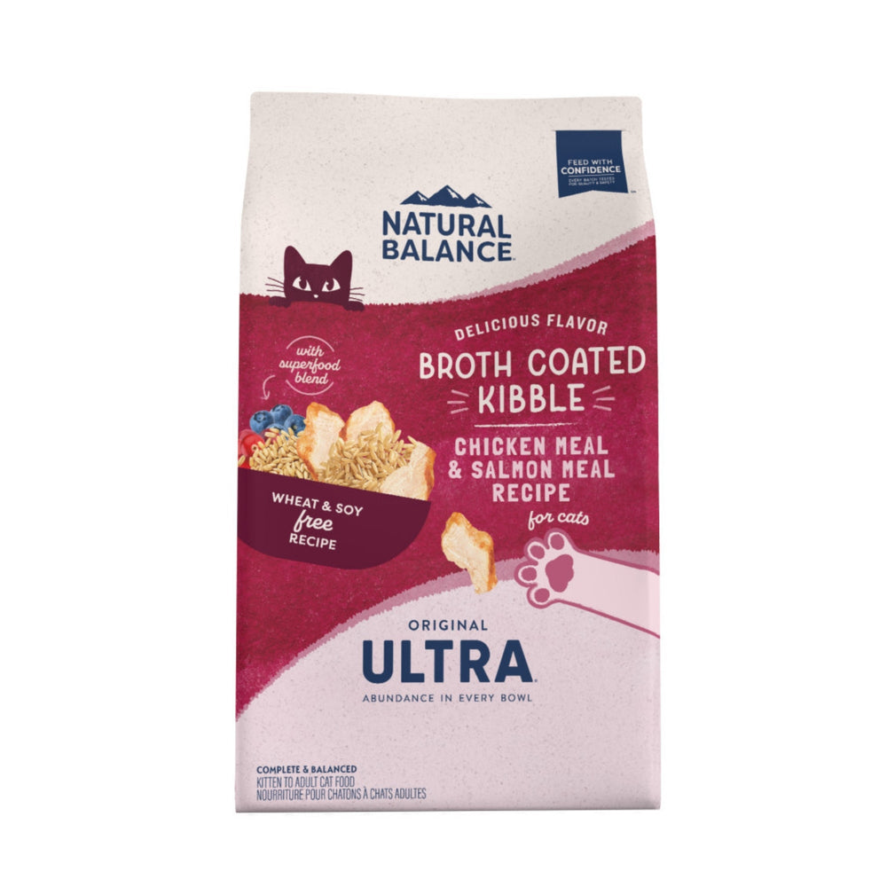 Natural Balance Pet Foods Ultra Broth Coated Dry Cat Food Chicken & Salmon, 1ea/6 lb - Pet Store X