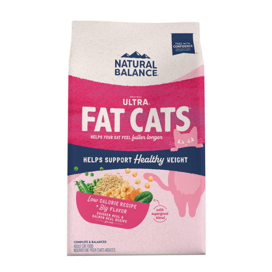 Natural Balance Pet Foods Ultra Fat Cats Dry Cat Food Chicken & Salmon, 1ea/6 lb for your Pet Cat with Pet Store X!