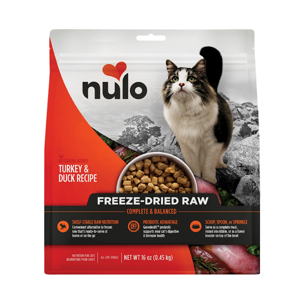 Nulo Cat Freeze-Dried Raw Grain Free Turkey & Duck 16oz for your Pet Cat with Pet Store X!