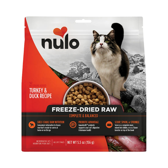 Nulo Cat Freeze-Dried Raw Grain Free Turkey & Duck 55oz for your Pet Cat with Pet Store X!