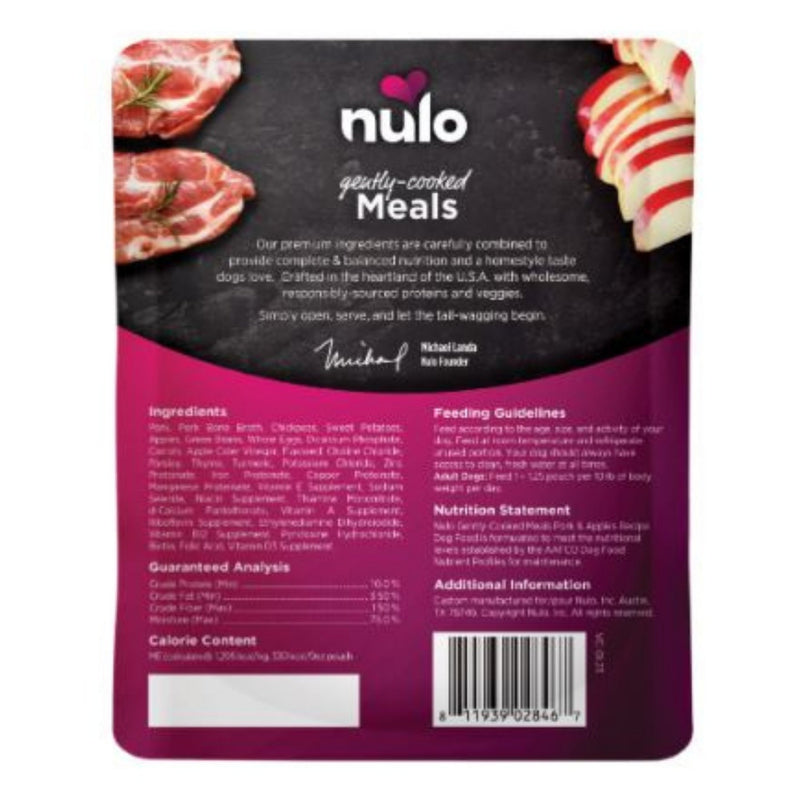 Nulo Dog Gently Cooked Pork & Apple 9oz. - Pet Store X