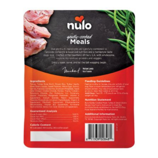 Nulo Dog Gently Cooked Turkey & Green Beans 9oz. - Pet Store X