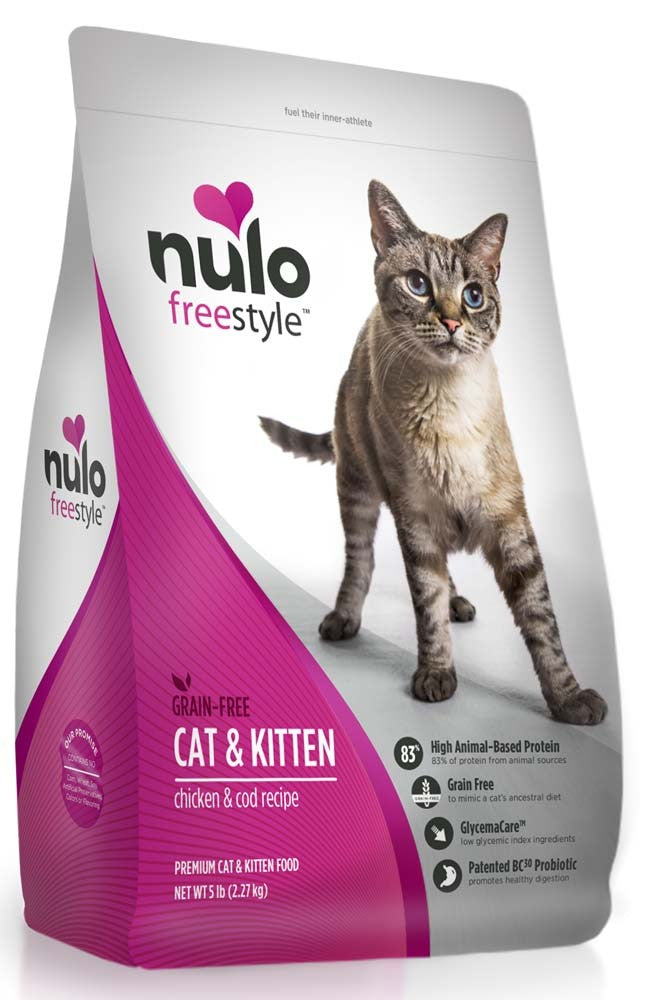 Nulo Freestyle Grain-Free Dry Cat & Kitten Food Chicken & Cod 1ea/12 lb for your Pet Cat with Pet Store X!