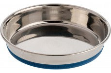 OurPets Premium Rubber Bonded Stainless Steel Cat Bowl Silver 1ea/16 oz - Pet Store X