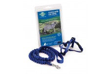 PetSafe Premier Come With Me Kitty Harness & Bungee Leash Combo Royal Blue/Navy 1ea/SM - Pet Store X