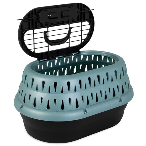 Petmate Top Load Cat Kennel Green Frost 1ea/19 in - Pet Store X