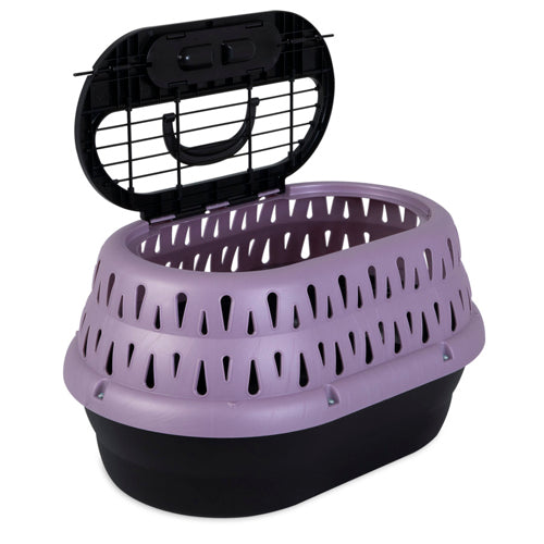 Petmate Top Load Cat Kennel Purple Grape 1ea/19 in - Pet Store X