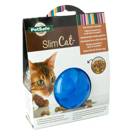 Petsafe Slimcat Feeder Ball Blue - Pet Store X